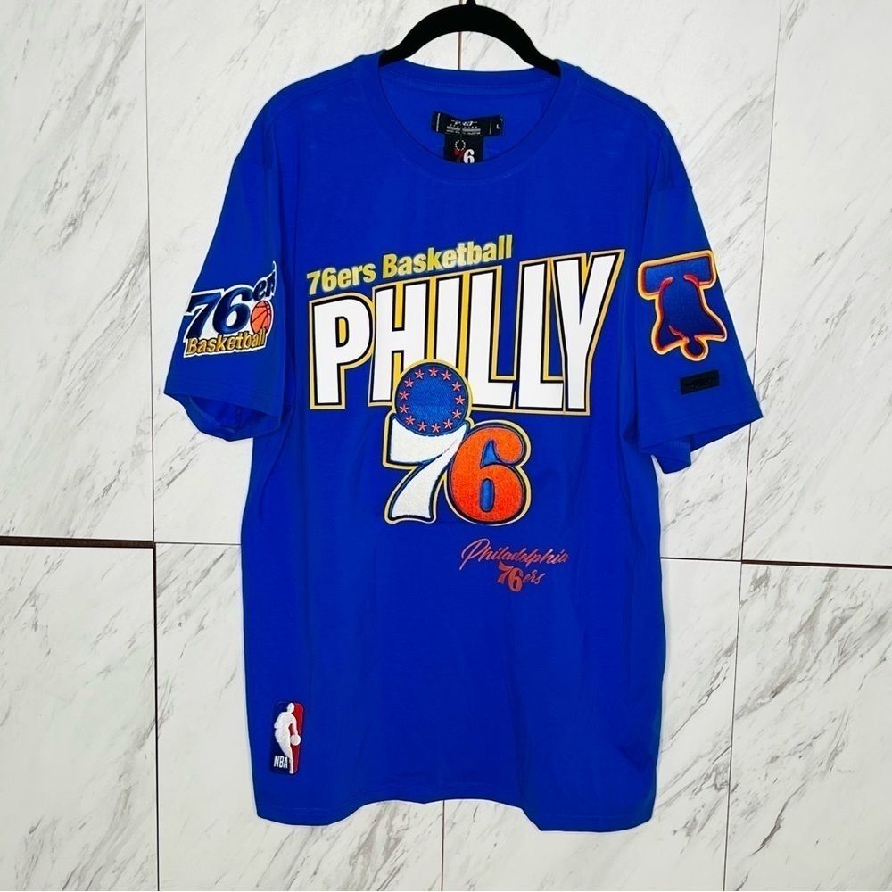 NWT Pro Standard Philadelphia 76ers Philly 76 Premium NBA Tee Shirt Size Large - Picture 2 of 6